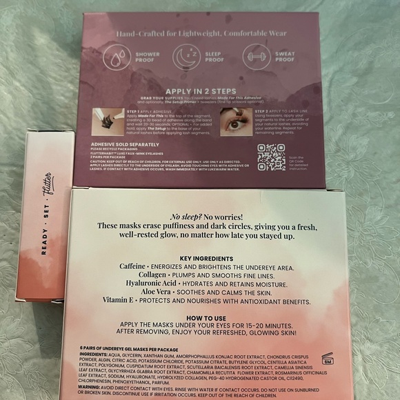 Pink and Black Face Mask Set - Picture 2 of 2